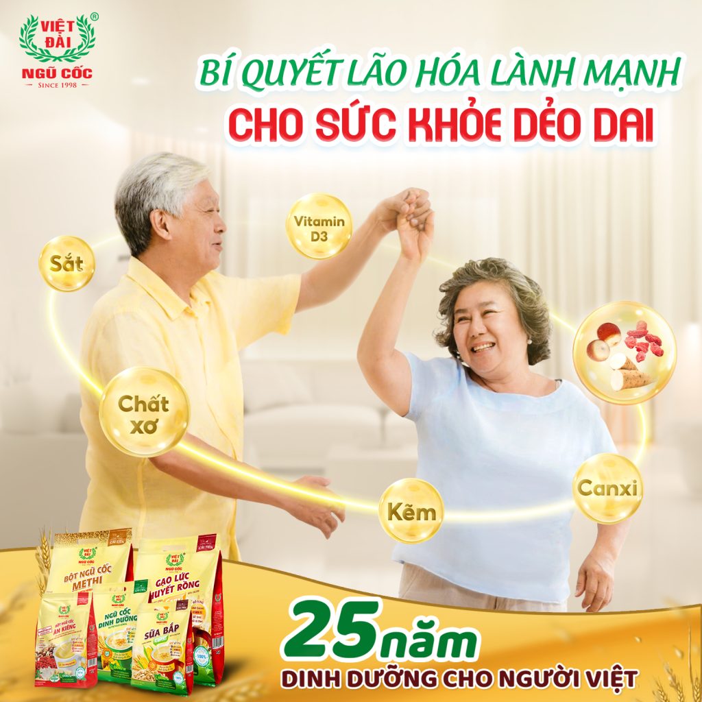 Bột ngũ cốc Việt Đài cung cấp các vitamin và khoáng chất