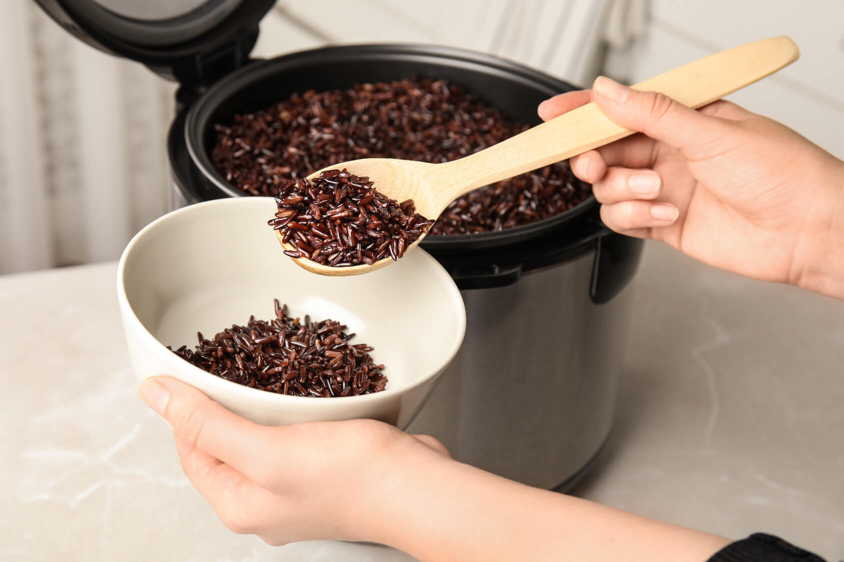 gạo lứt đen có giảm cân không