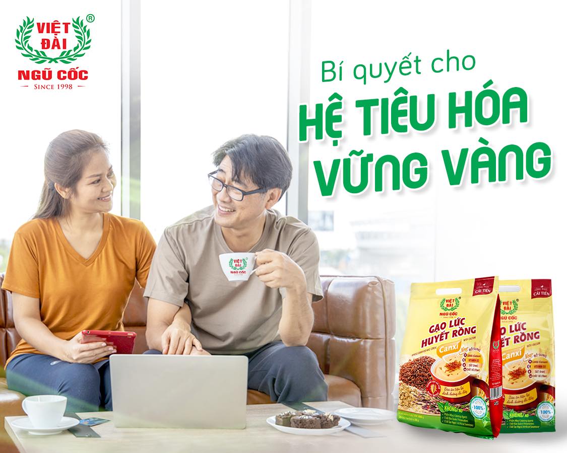 Bột ngũ cốc gạo lứt huyết rồng Việt Đài phù hợp với mọi đối tượng