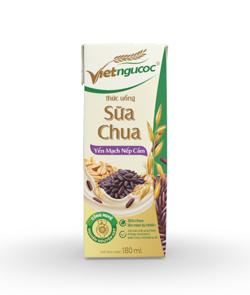 Sữa chua yến mạch nếp cẩm